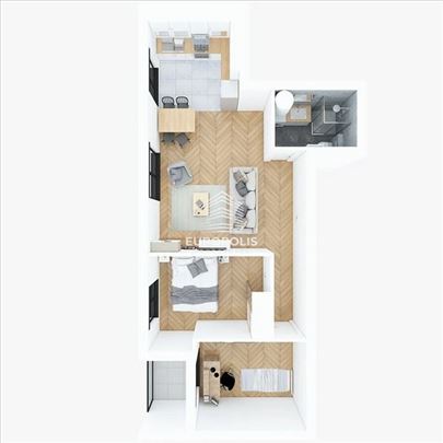 Novogradnja, 2.5, 60m2, Voždovac