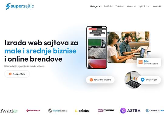 Prodajem sajt za izradu sajtova i marketing