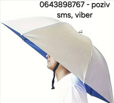 Veliki kisobran suncobran za glavu 77cm