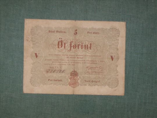 5 Forint 1848 , smedja