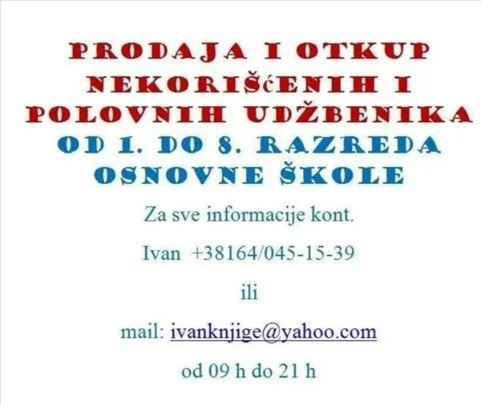 Nekorišćene i polovne knjige I-VIII razreda