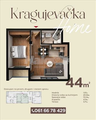 Stan od 44m2, Palilula, Niš