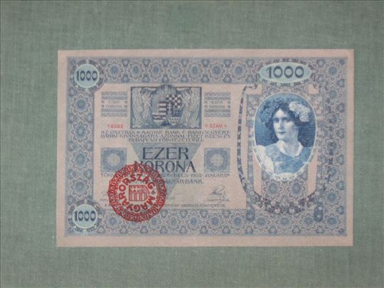 1000 Korona 1902 sa Magyarorszag pecatom