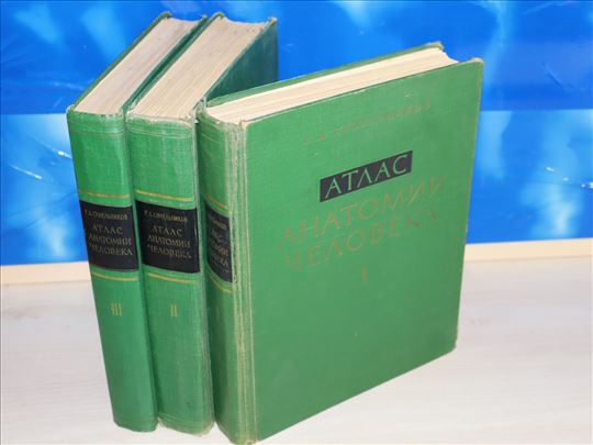 Anatomski atlas čoveka 1-3 Sinelnikov na ruskom