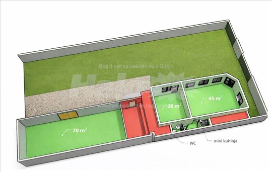Magacin i poslovni prostor 135m2 i ograđeni plac