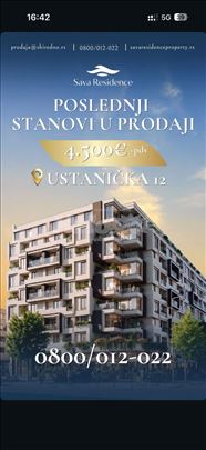 NOVO – Ustanička, Sava Residence