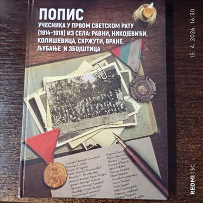 Popis učesnika u I svetskom ratu iz sela; ...