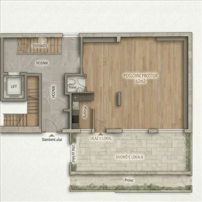 Poslovni prostor u izgradnji|Gornji Zemun