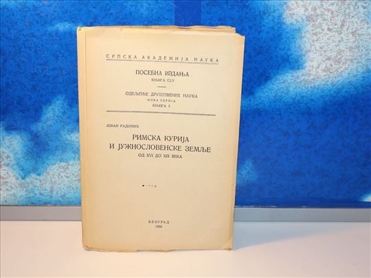 rimska kurija i južnoslovenske zemlje od xvi do xi