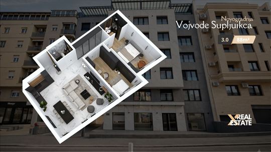 Trosoban stan u luksuznoj novogradnji | Vojvode Šu