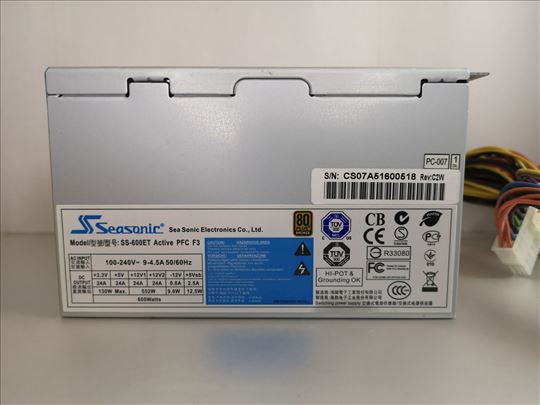 Napajanje Seasonic 600W