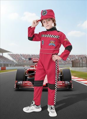 TRKAČ vozač formula 1 kostim za decu auto karting 