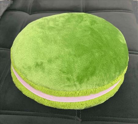 Jastuk plišani okrugli zeleni