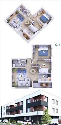 Novogradnja na Adicama 2270€/m2