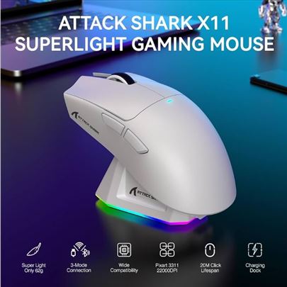 Attack shark X11 bezicni mis 22000 dpi