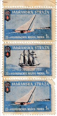Tri poštanske marke