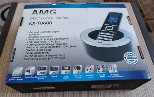 Bezicni telefon AMG DECT KX-T8600.Kao nov u kutiji
