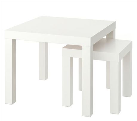 IKEA LACK Set stočića, 2 kom, bela