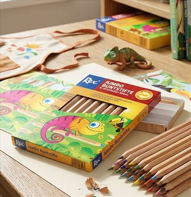 Jumbo trouglaste velike drvene boje