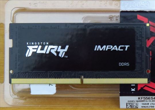 Nov Kingston Fury Impact 16GB DDR5 KF556S40IB-16