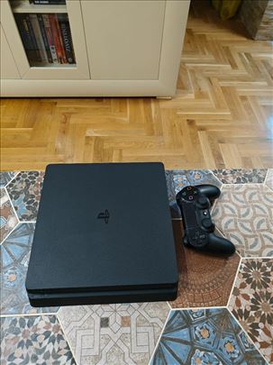 PS4 Slim, 500 GB, 1 kontroler, 8 igara- odlično st