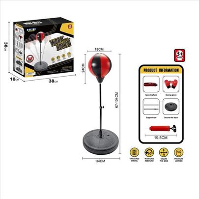 Bokserska kruška za decu na podesivom postolju 68 