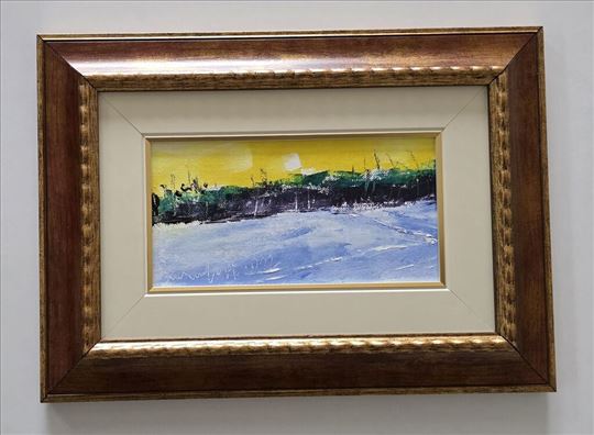 Ulje na platnu - Granica dana, minijatura.