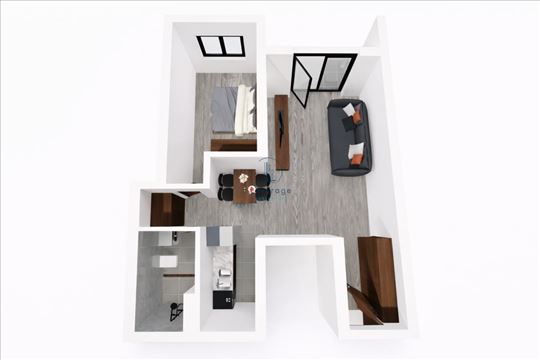 Novogradnja, Karaburma, 44 m2, cena + pdv