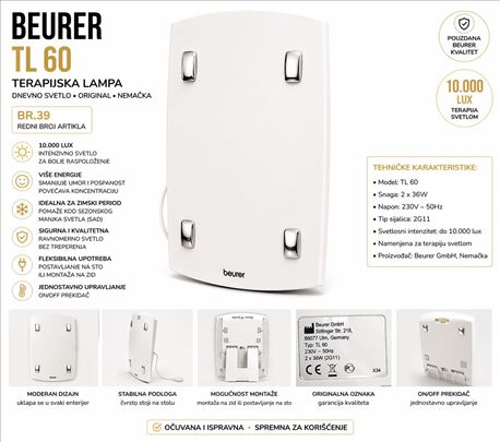 Lampa podna ili zidna Beuer, uvoz Švajcarska