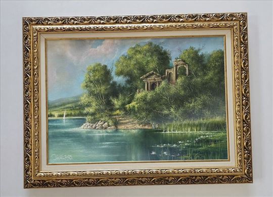 Ulje na platnu - Kraljevski pejzaz, prelepa slika!