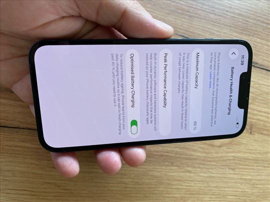 iPhone 14 128 gb 98% baterija komplet paket