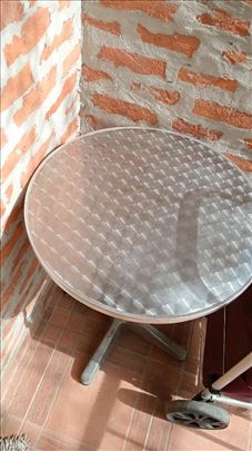Aluminijumski sto okrugli fi 60cm