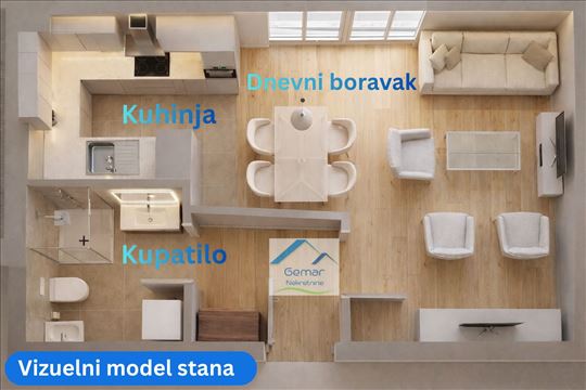 Garsonjera. Kvalitetna novogradnja u izgradnji