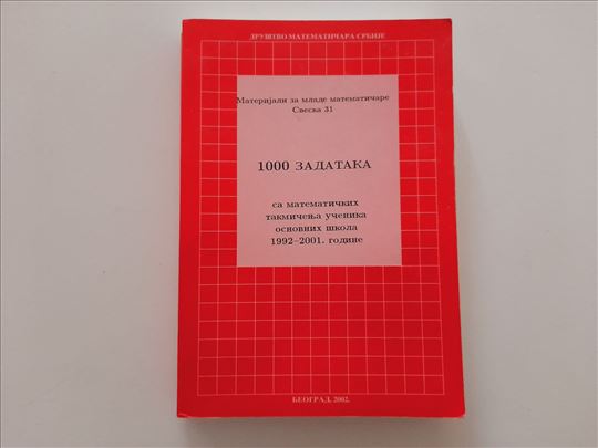 1000 zadataka sa matematičkih takmičenja osnovnih 