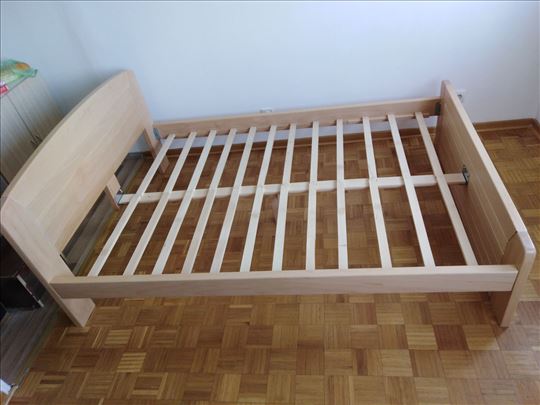 Krevet Kan u natur boji parena bukva 140x200