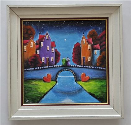 Slika - Grad snova, akril na platnu.