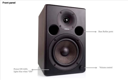 Argon 7450A Active LoudSpeaker 2x50w RCA TRS USB