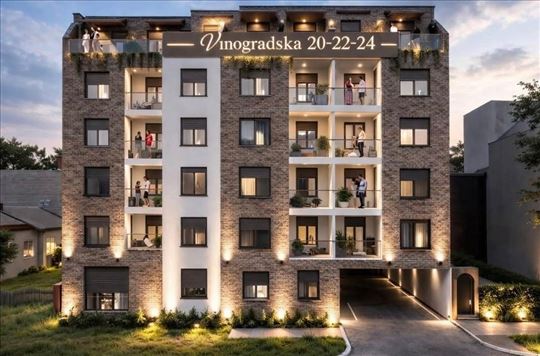 Dvosoban stan na prodaju-60m2, Vinogradska 20