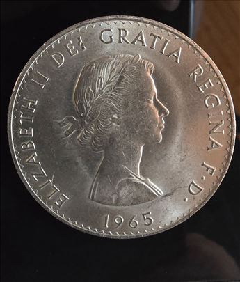 Engleski srebrenjak (Churchill - Elizabeth II 1965