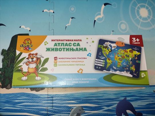 Interaktivna mapa atlas - igračka