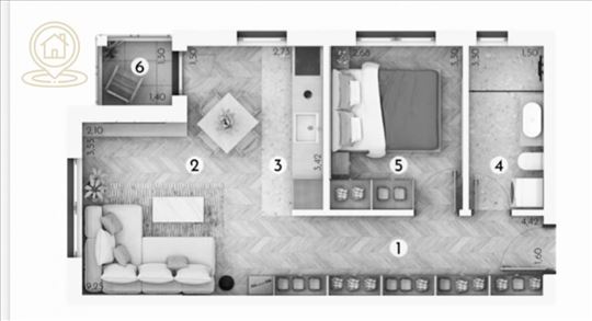 Prodaja stanova Petrovaradin –trosoban stan Novi S