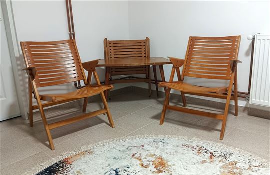 Stolica Rex Niko Kralj model 1-565, 3 kom + stočić