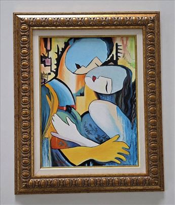 Ulje na platnu - Tihi zagrljaj IV, prelepa slika!