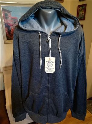 Odlican muski duks sa kapuljacom Vopse Sivi 4XL