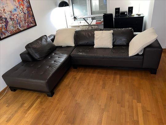 Simpova Ugaona Kozna Garnitura 