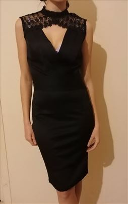Crna elegantna haljina Novo sa etiketom
