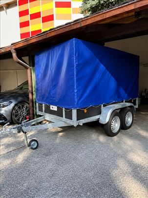 Dvoosovinska prikolica sa ceradom – Lider 750 kg