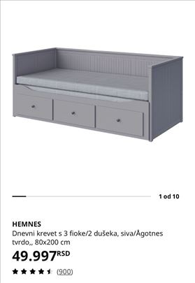 Krevet ikea Hemnes sa dušekom