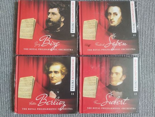 Veliki kompozitori – komplet 4 knjige + CD novo