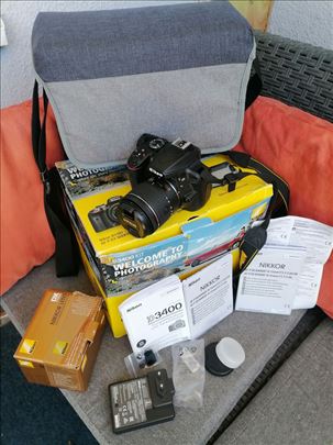Nikon D3400 sa obj. 18-55 samo 2267 okidanja